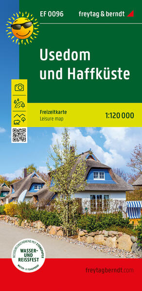 Produktbild: Usedom und Haffküste, Freizeitkarte 1:120.000, freytag & berndt
