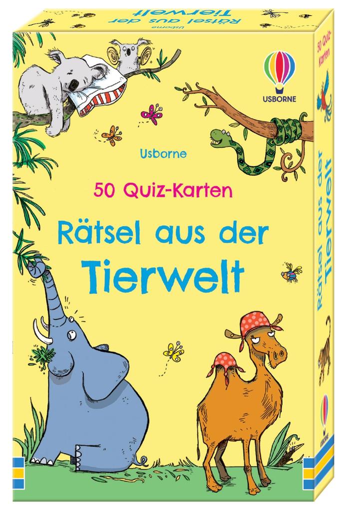 Produktbild: 50 Quiz-Karten: Rätsel aus der Tierwelt