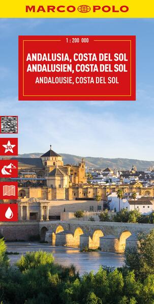 Produktbild: MARCO POLO Reisekarte Andalusien, Costa del Sol 1:200.000
