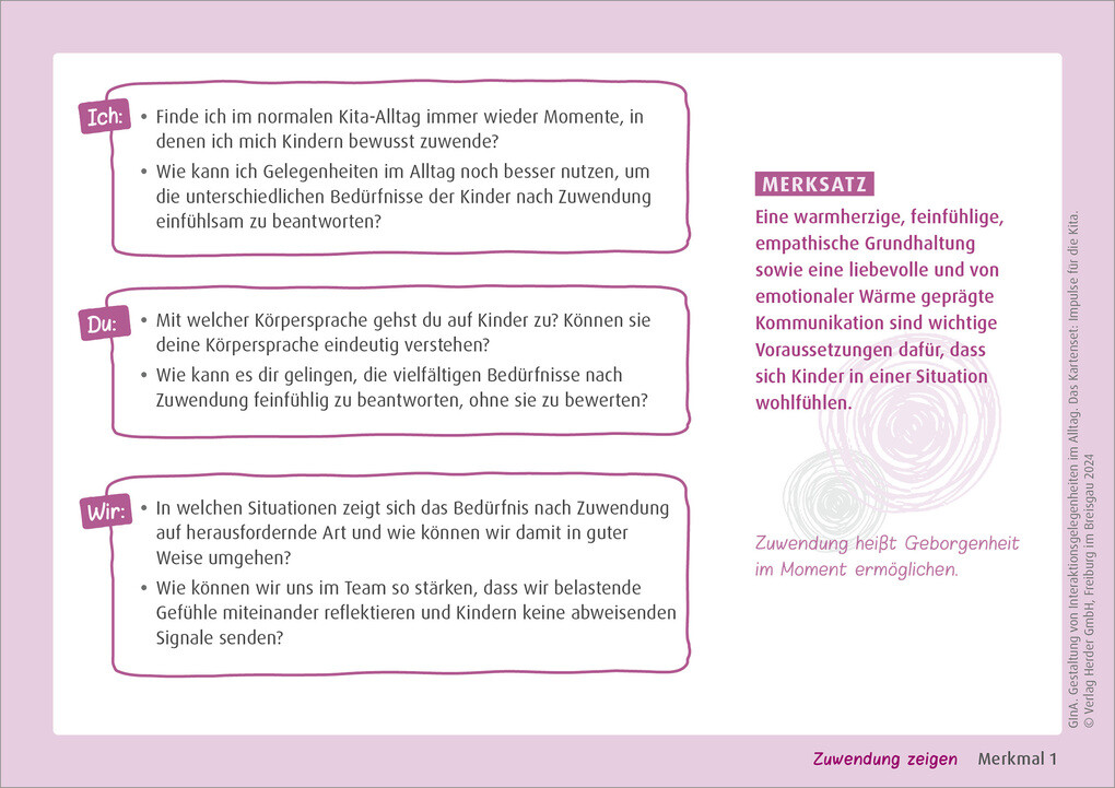 Weitere Ansicht: GInA. Das Kartenset: Impulse für die Kita | Dörte Weltzien, Anne Huber-Kebbe