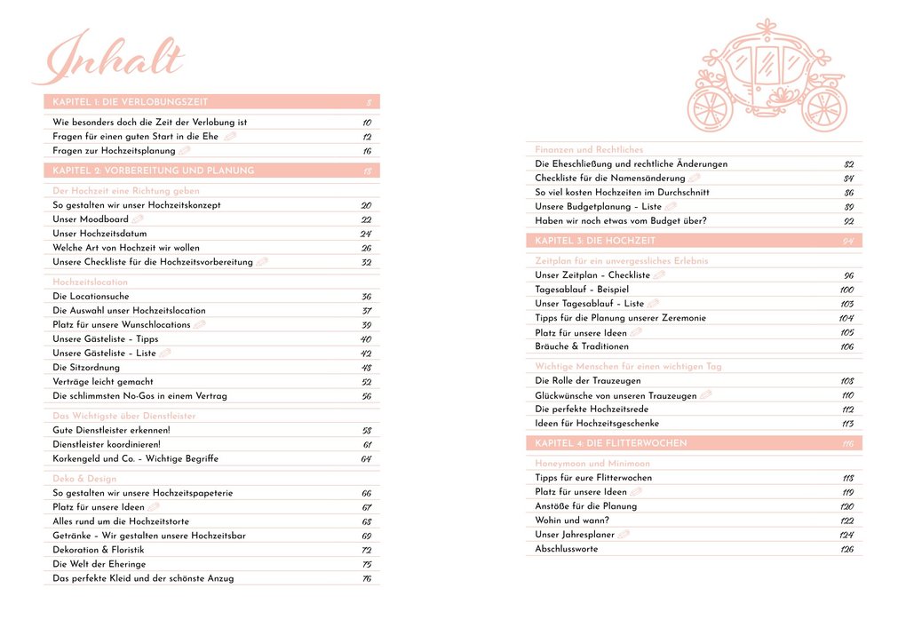 Weitere Ansicht: Unser Hochzeitsplaner - Wedding Planer und Erinnerungsalbum | Annika Behrens