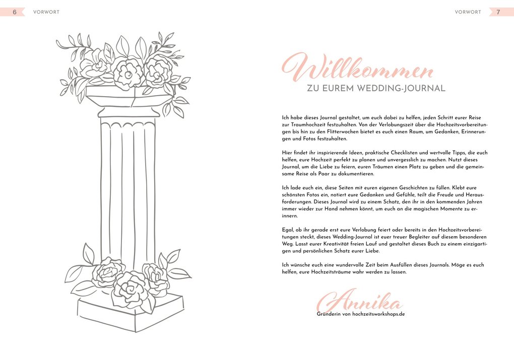 Weitere Ansicht: Unser Hochzeitsplaner - Wedding Planer und Erinnerungsalbum | Annika Behrens