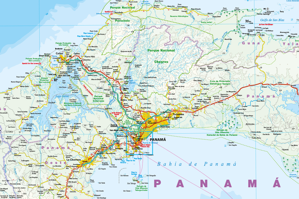 Weitere Ansicht: Reise Know-How Landkarte Panama (1:400.000)