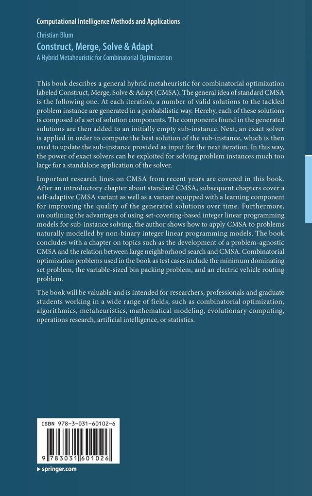 Weitere Ansicht: Construct, Merge, Solve & Adapt | Christian Blum