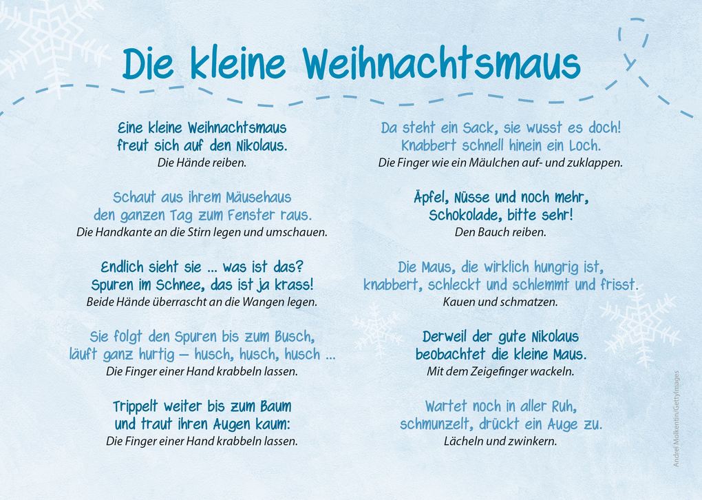 Weitere Ansicht: Die Kita-Jahreszeiten-Karten: 32 Mitmachgedichte für den Winter | Verena Hafner