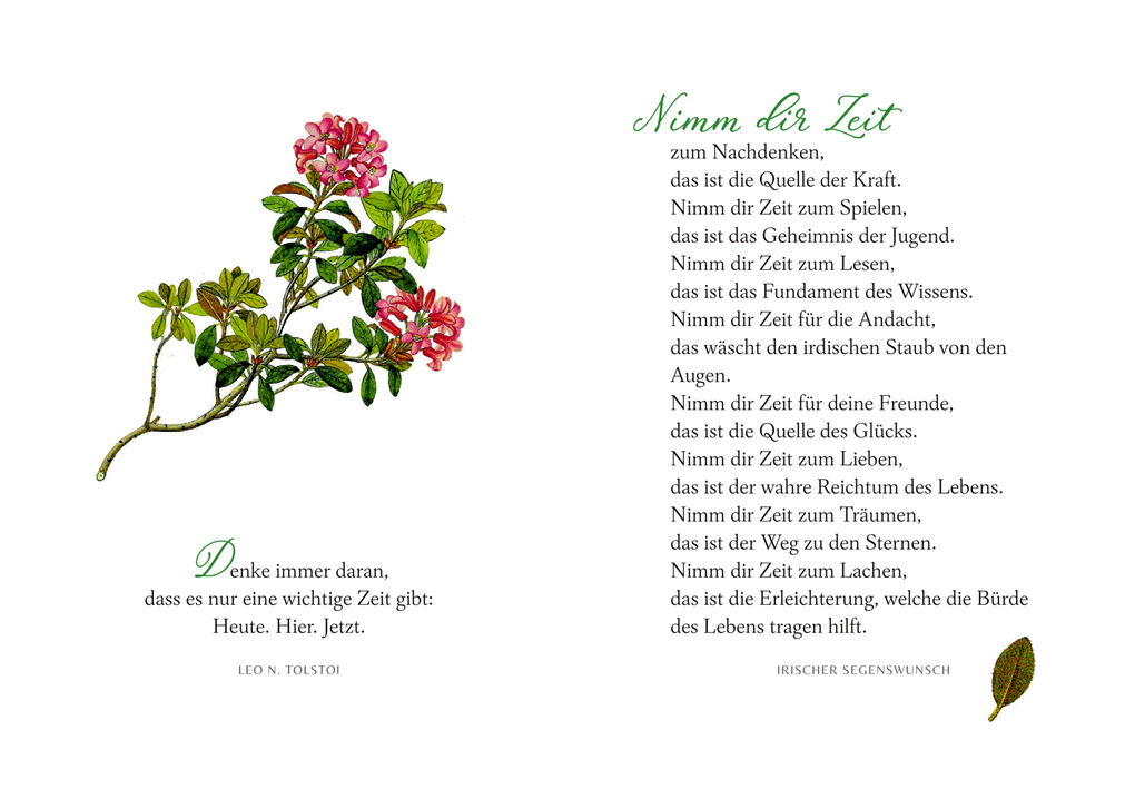 Weitere Ansicht: In der Ruhe liegt das Glück