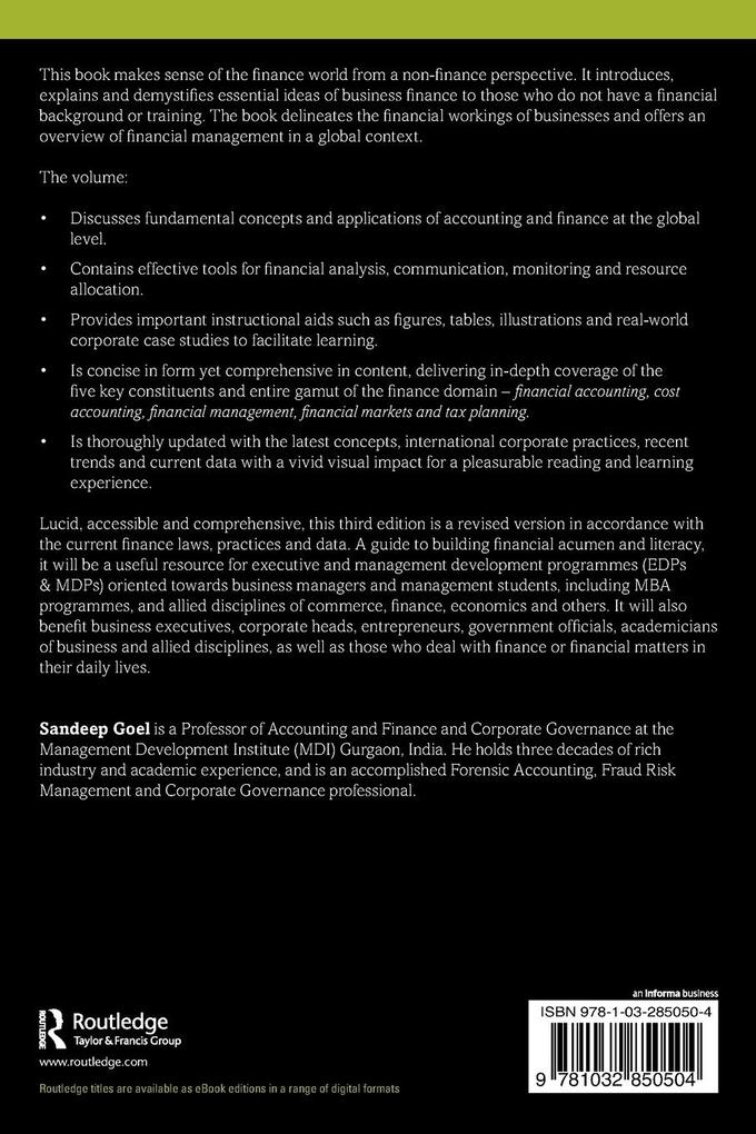 Weitere Ansicht: Finance for Non-Finance People | Sandeep Goel