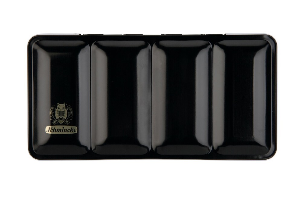 Weitere Ansicht: Schmincke Leerkasten für Aquarellfarben, Metall für 48 x 1/2 oder 24 x 1/1 Näpfchen