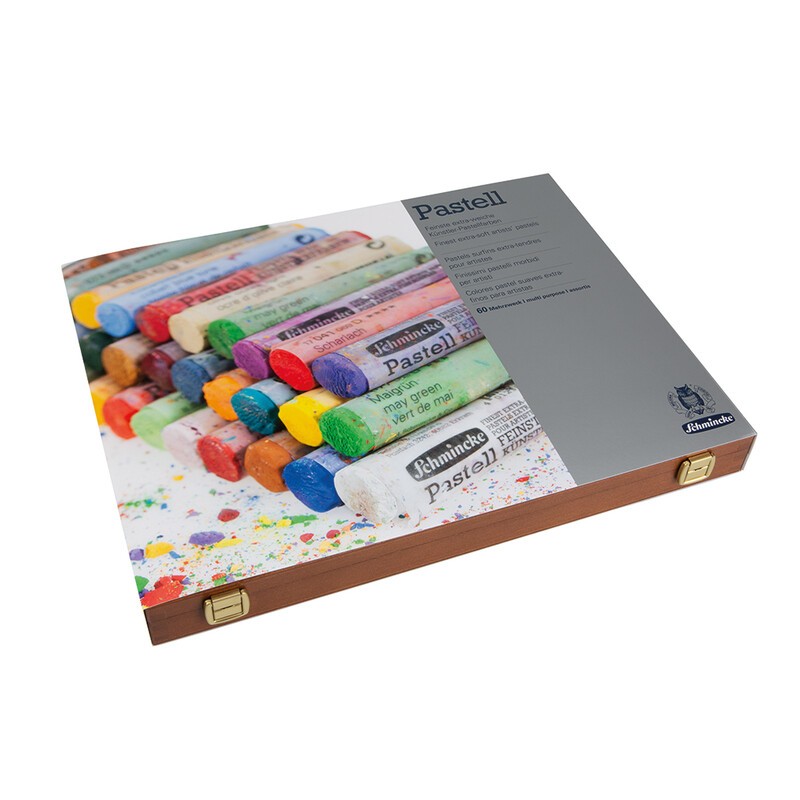 Weitere Ansicht: Schmincke Pastell, Holzkasten, Mehrzweck, 60 Stifte