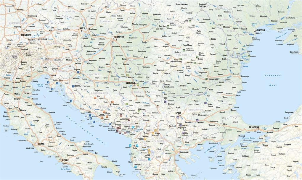 Weitere Ansicht: Highlights Balkan | Jörg Berghoff, Sarah Fischer, Heide Marie Karin Geiss, Petra Lupp, Philine v. Oppeln