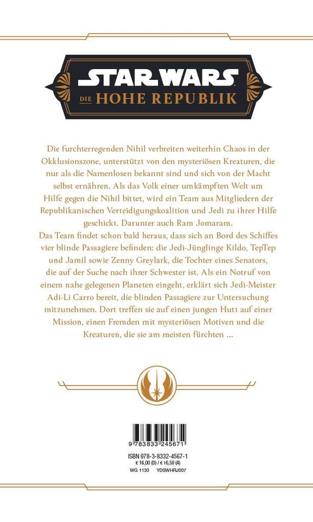 Weitere Ansicht: Star Wars Jugendroman: Die Hohe Republik - Hüte dich vor den Namenlosen | Zoraida Córdova