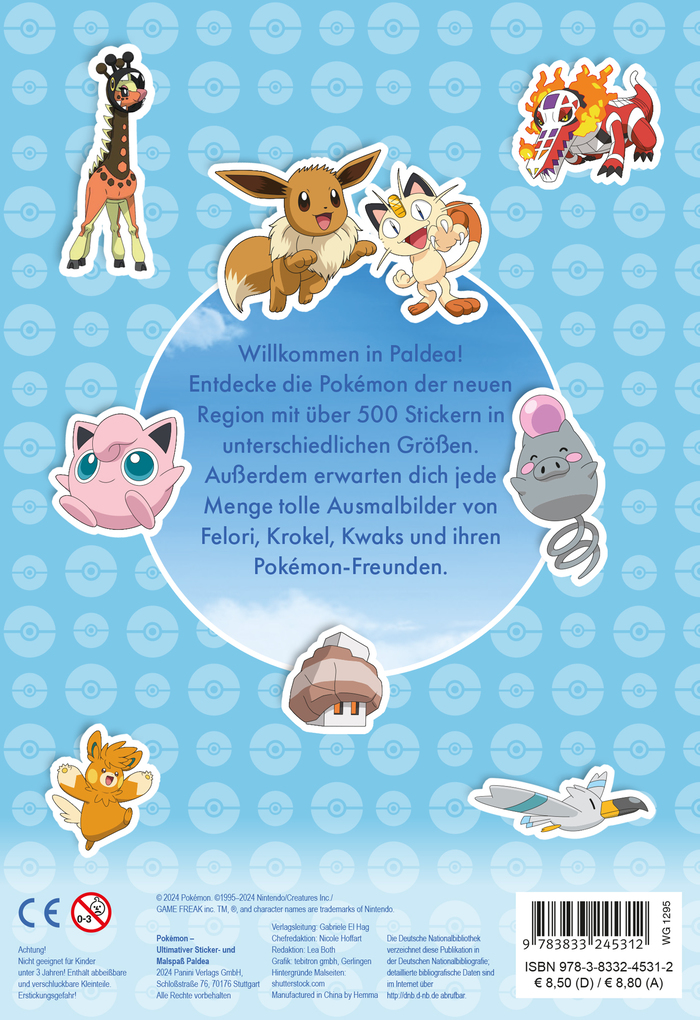 Weitere Ansicht: Pokémon: Ultimativer Sticker- und Malspaß Paldea | Pokémon