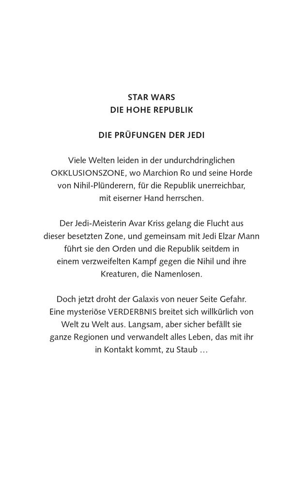Weitere Ansicht: Star Wars: Die Hohe Republik - Die Tränen der Namenlosen | George Mann