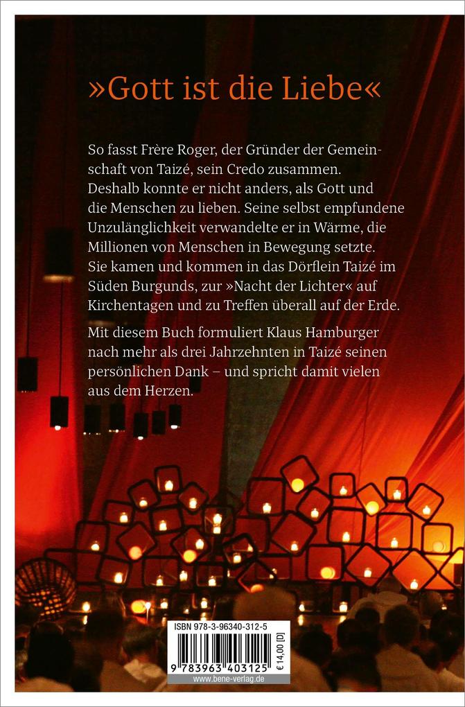 Weitere Ansicht: Danke, Frère Roger | Klaus Hamburger