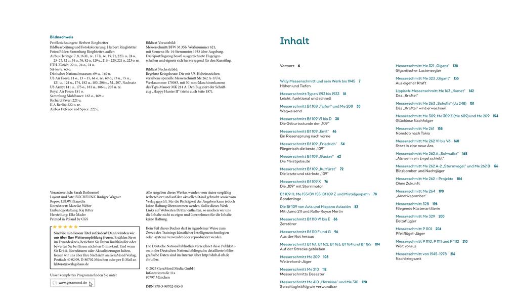 Weitere Ansicht: Das große Messerschmitt Flugzeugbuch | Herbert Ringlstetter