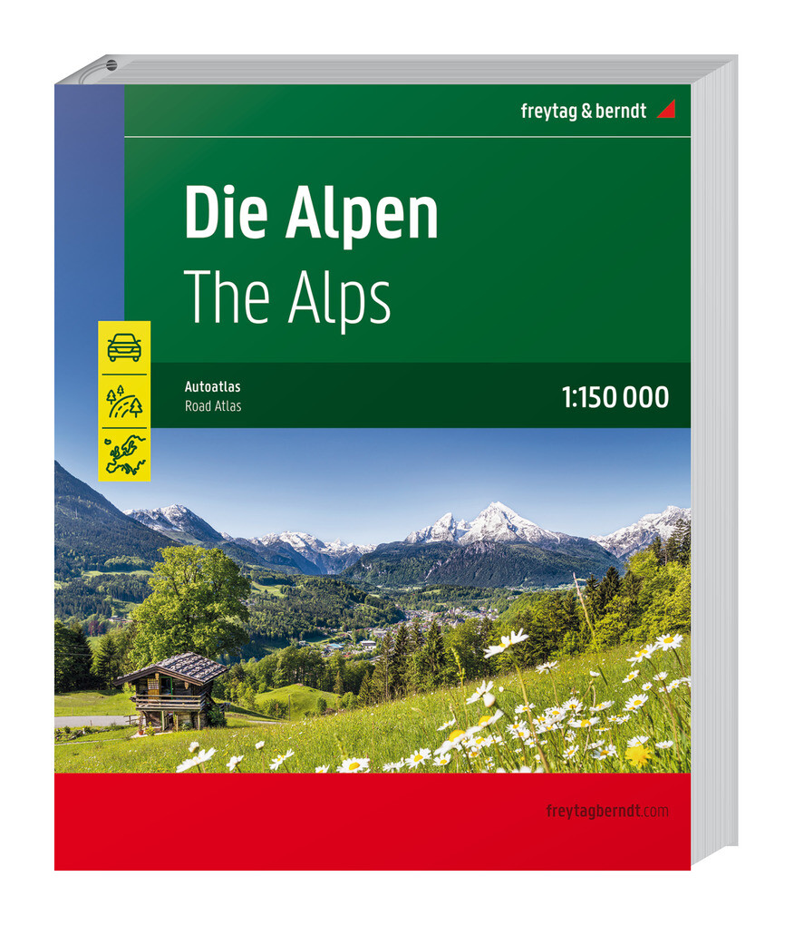 Weitere Ansicht: Die Alpen, Straßenatlas 1:150.000, freytag & berndt
