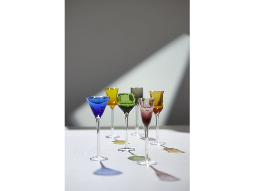 Weitere Ansicht: Schnappsglas 6 Stck. ass. Farben