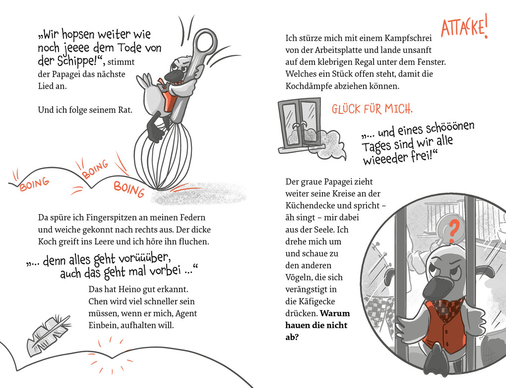 Weitere Ansicht: Agent Einbein - Drei schräge Vögel ermitteln | Saskia Diederichsen