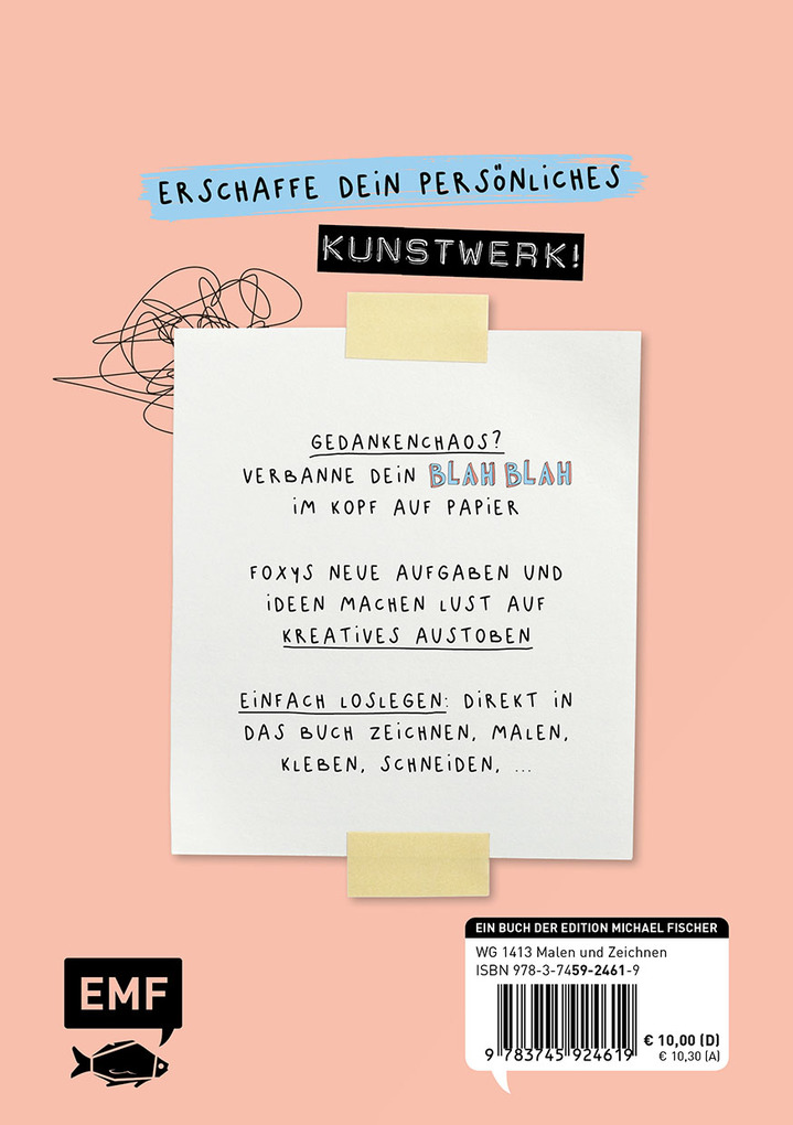 Weitere Ansicht: Blah Blah Journal - Band 2 - Dein absolut verrücktes Mitmach-Buch - Mal es fertig! Von YouTuberin Foxy Draws | Foxy Draws