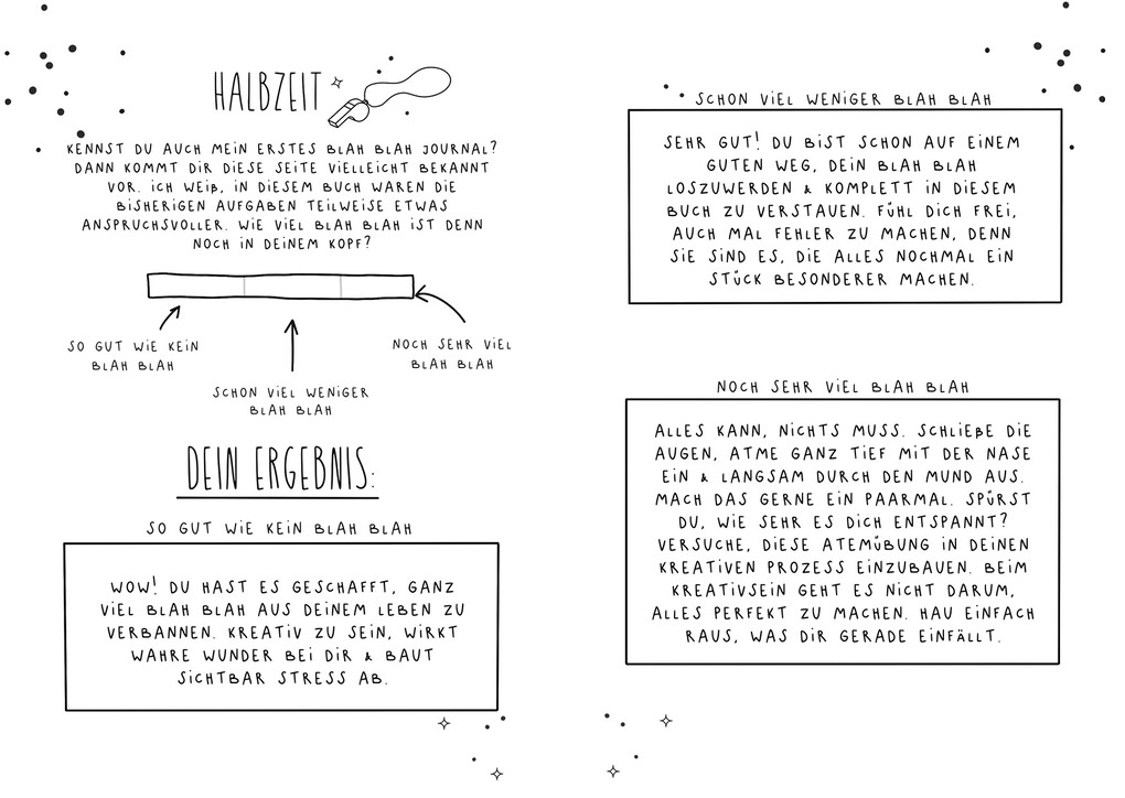 Weitere Ansicht: Blah Blah Journal - Band 2 - Dein absolut verrücktes Mitmach-Buch - Mal es fertig! Von YouTuberin Foxy Draws | Foxy Draws