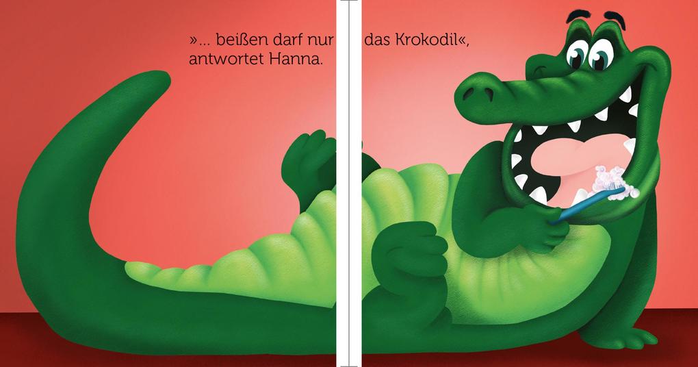 Weitere Ansicht: Beißen darf nur das Krokodil - Pappbilderbuch | Carina Heer
