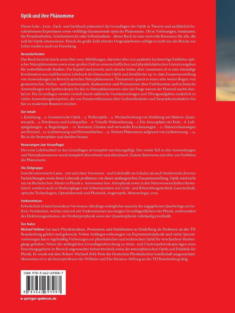 Weitere Ansicht: Optik und ihre Phänomene | Michael Vollmer