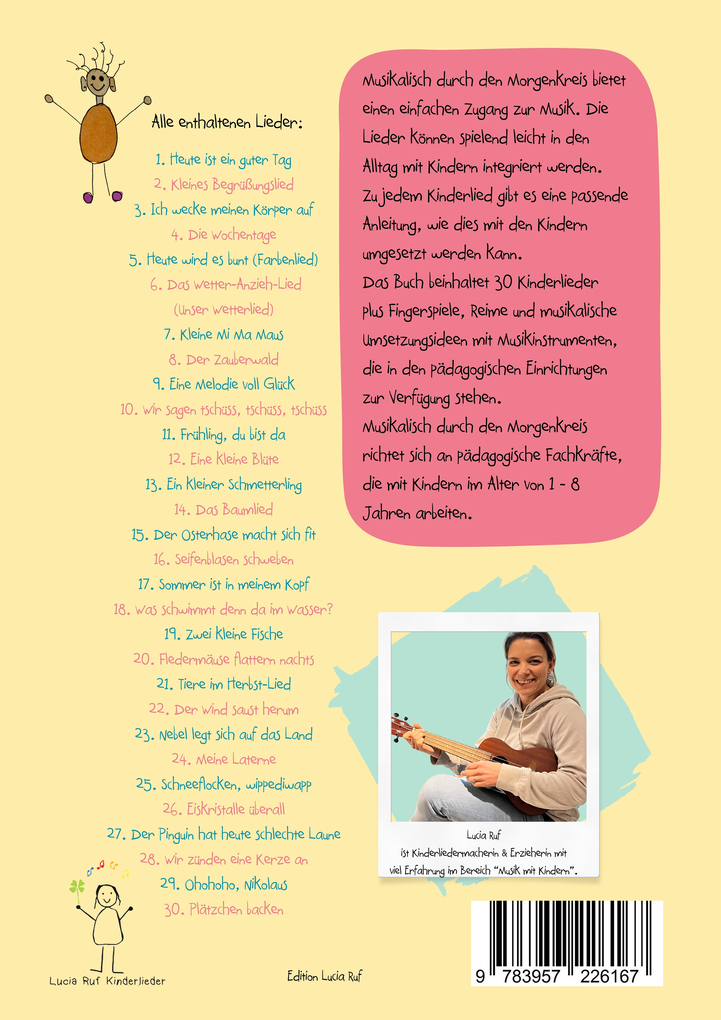 Weitere Ansicht: Musikalisch durch den Morgenkreis: Liederbuch mit CD | Lucia Ruf