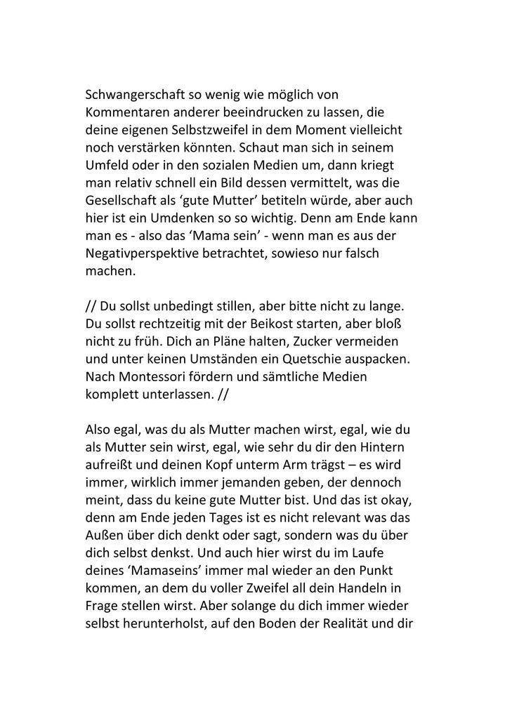 Weitere Ansicht: Baby im Bauch, Fragen im Kopf | Simone Hartwigsen