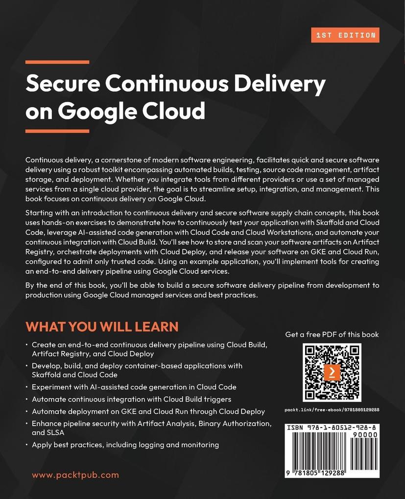 Weitere Ansicht: Secure Continuous Delivery on Google Cloud | Giovanni Galloro, Nathaniel Avery, David Dorbin