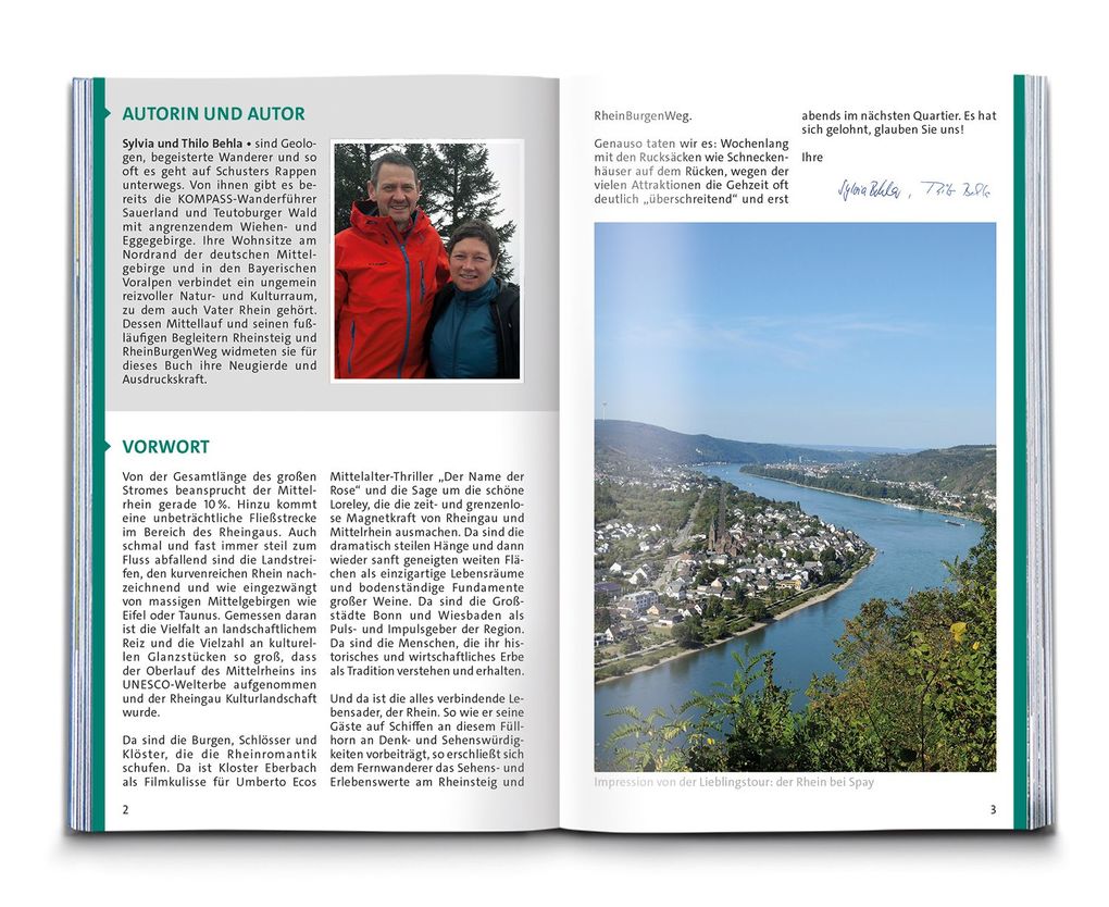 Weitere Ansicht: KOMPASS Wanderführer Rheinsteig RheinBurgenWeg, 34 Etappen mit Extra-Tourenkarte | Silvia und Thilo Behla