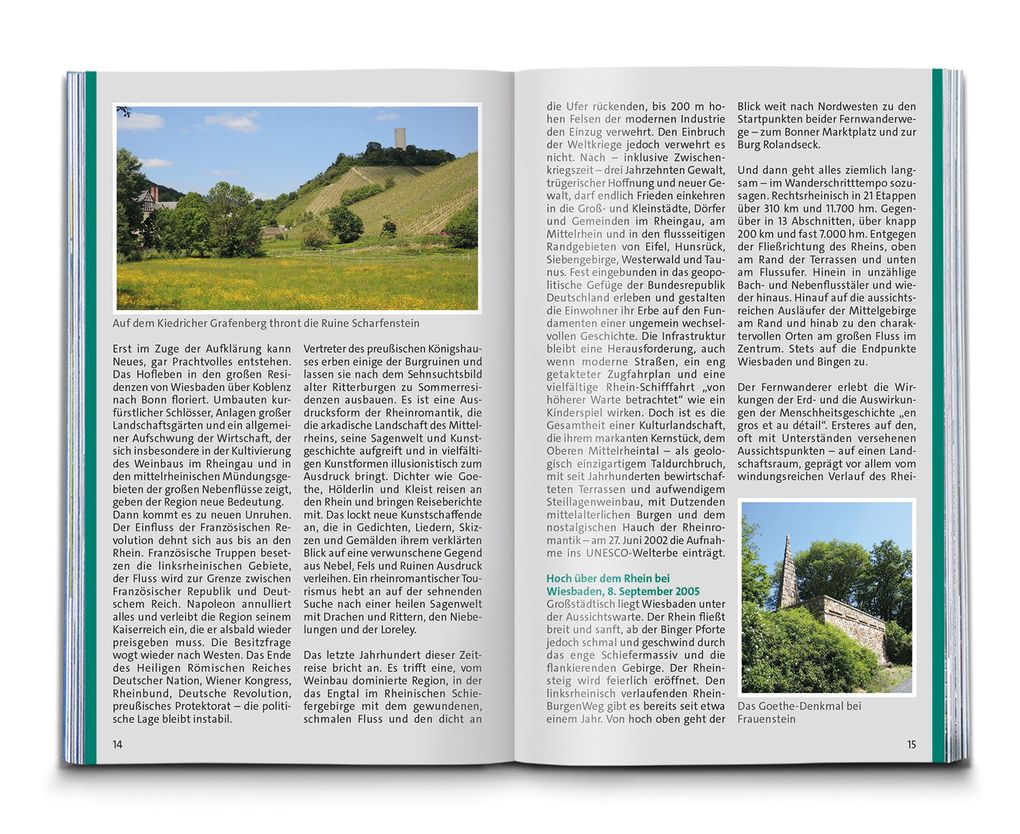 Weitere Ansicht: KOMPASS Wanderführer Rheinsteig RheinBurgenWeg, 34 Etappen mit Extra-Tourenkarte | Silvia und Thilo Behla