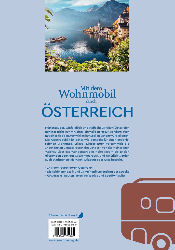 Weitere Ansicht: KUNTH Mit dem Wohnmobil durch Österreich | Susanne Lipps, Sibylle von Kapff, Andrea Lammert, Heiner Newe, Stephanie Fischer