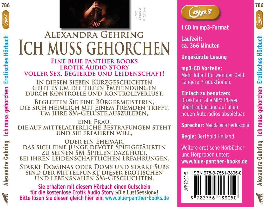 Weitere Ansicht: Ich muss gehorchen | 7 geile heiße erotische SM-Geschichten | Erotik SM-Audio Story | Erotisches SM- | Alexandra Gehring
