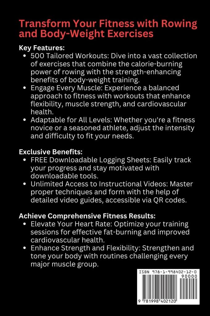 Weitere Ansicht: The Ultimate Rowing & Body-Weight Workouts Guide | Mauricio Vasquez, Mindscape Artwork Publishing