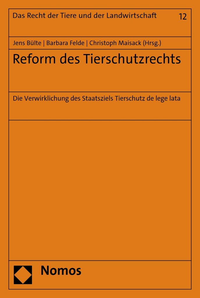 Produktbild: Reform des Tierschutzrechts