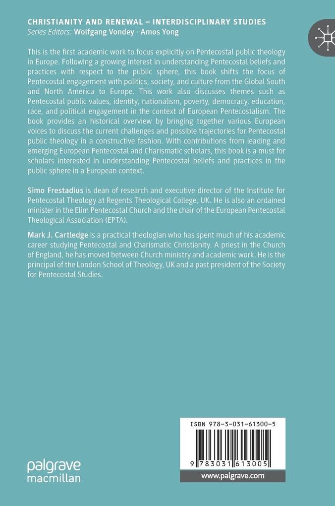 Weitere Ansicht: Pentecostal Public Theology