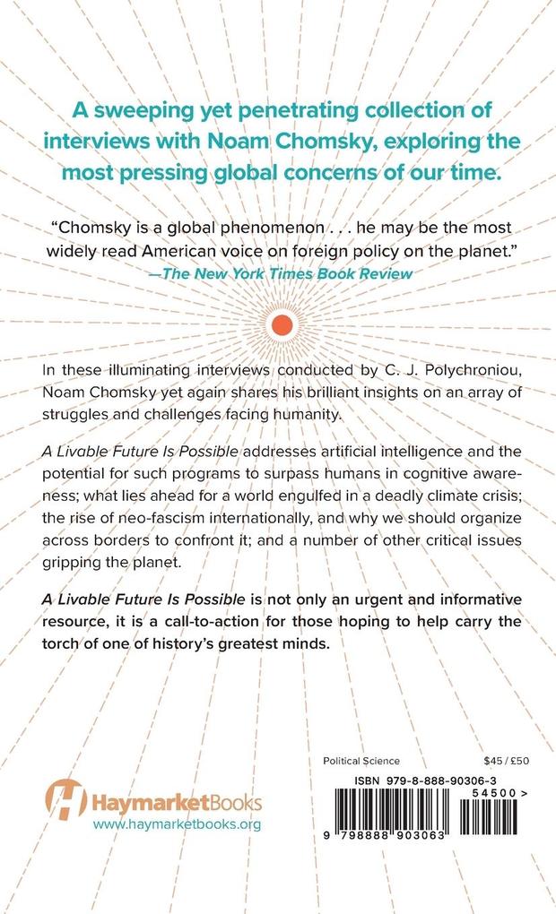 Weitere Ansicht: A Livable Future Is Possible | Noam Chomsky, C J Polychroniou
