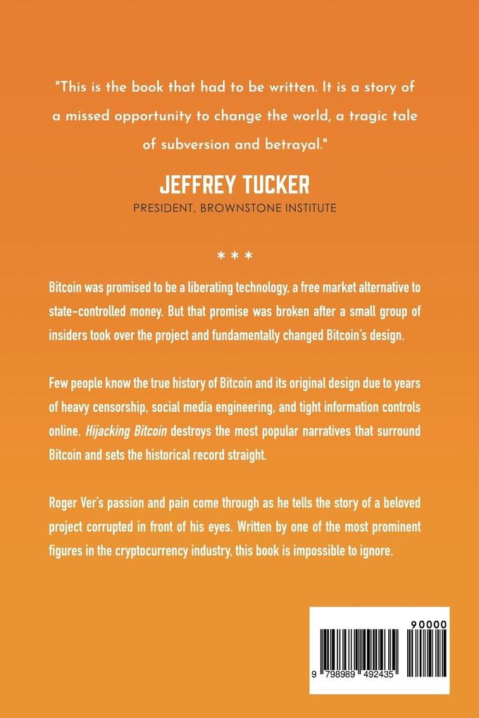 Weitere Ansicht: Hijacking Bitcoin | Roger Ver, Steve Patterson