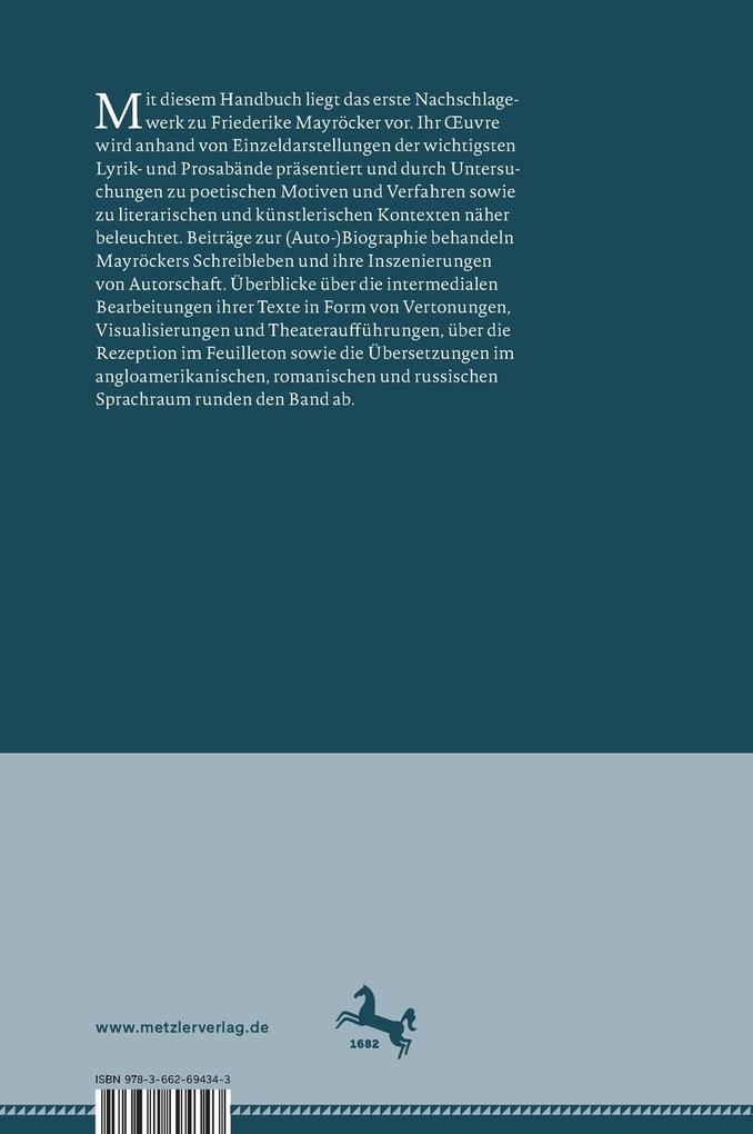 Weitere Ansicht: Mayröcker-Handbuch