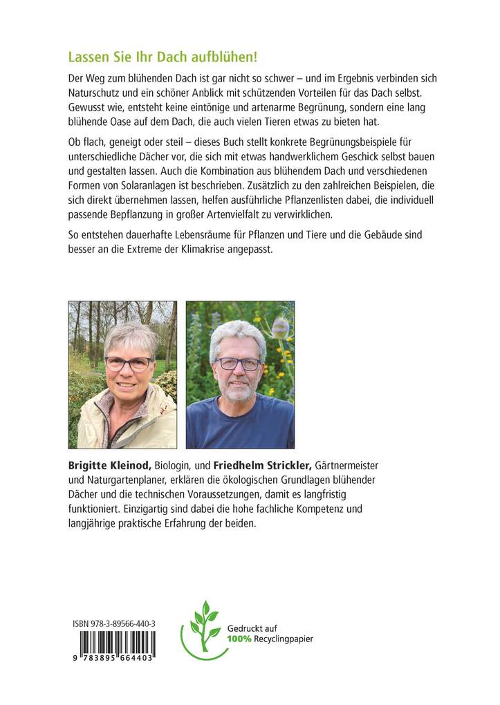 Weitere Ansicht: Unser blühendes Dach | Brigitte Kleinod, Friedhelm Strickler