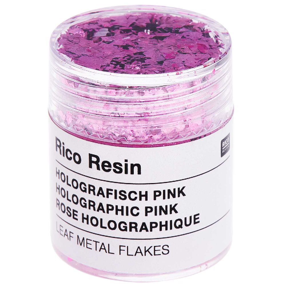 Weitere Ansicht: Blattmetall Flocken Holografisch Pink, 0,3g
