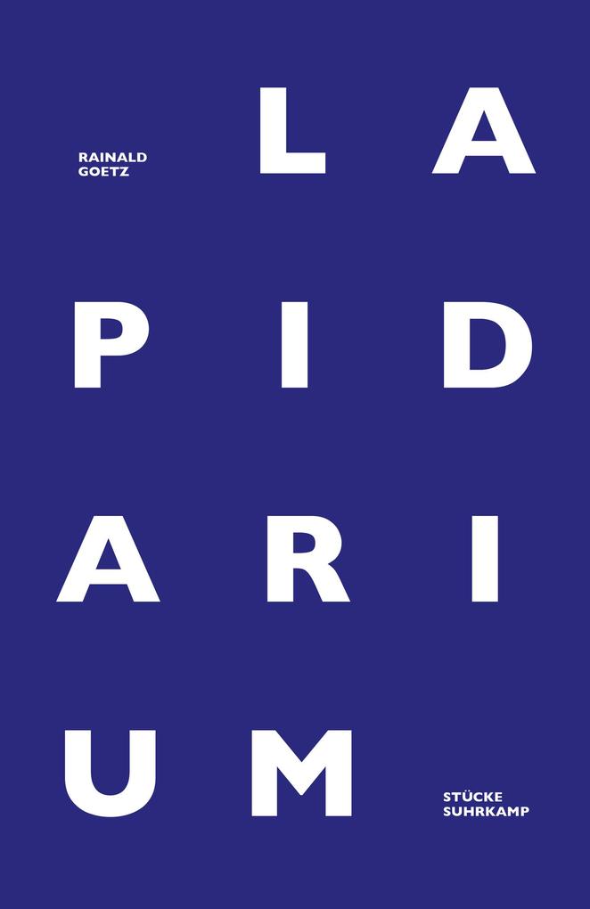 Produktbild: Lapidarium | Rainald Goetz
