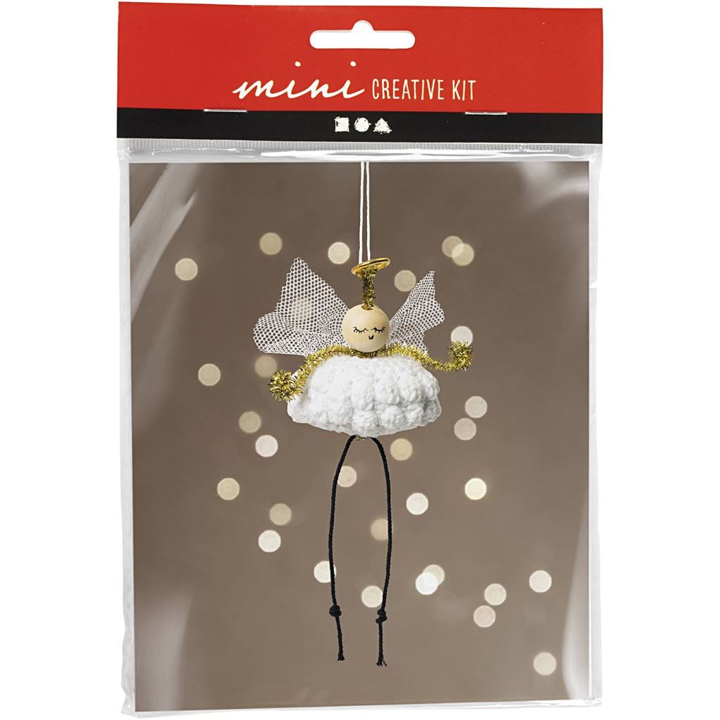 Produktbild: Creativ Company DIY Sets Stricken & Häkeln Mini Kreativ Set Häkeln, Engel, Kreativ Box