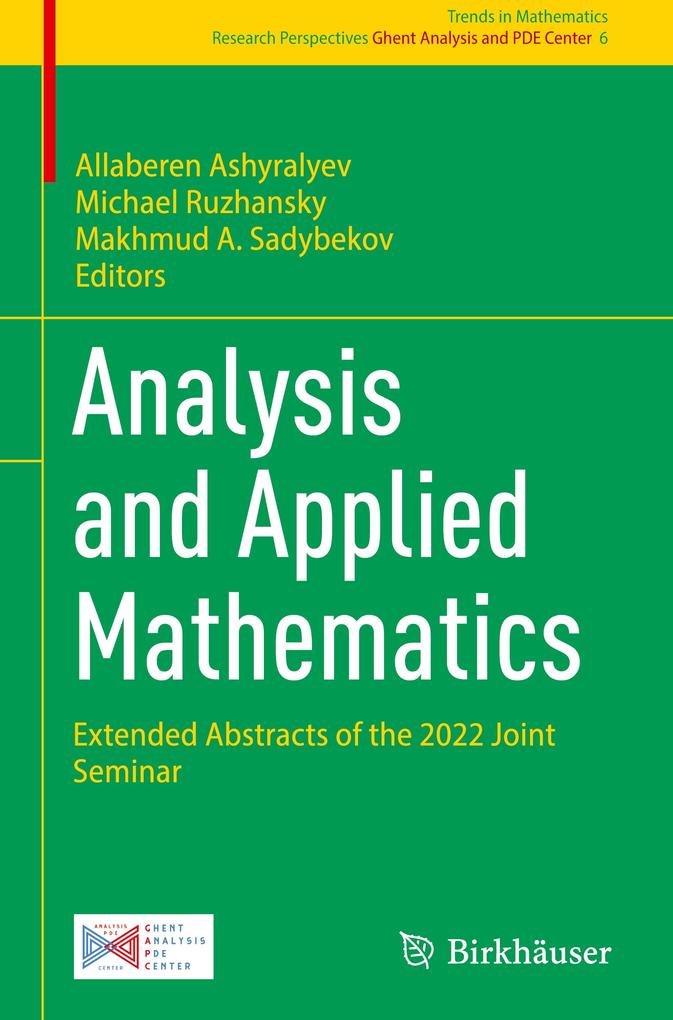 Produktbild: Analysis and Applied Mathematics