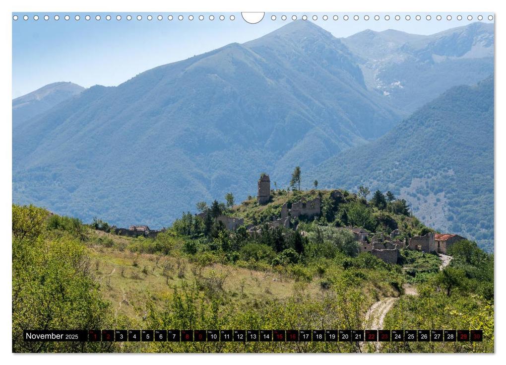 Weitere Ansicht: Einsame Dörfer - Eine Wanderung in den Abruzzen (Wandkalender 2025 DIN A3 quer), CALVENDO Monatskalender | Marisa Jorda Motzkau, Calvendo