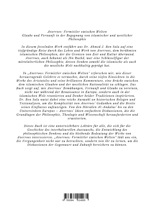 Weitere Ansicht: Averroes: Vermittler zwischen Welten | Ahmed J. Ben Sala