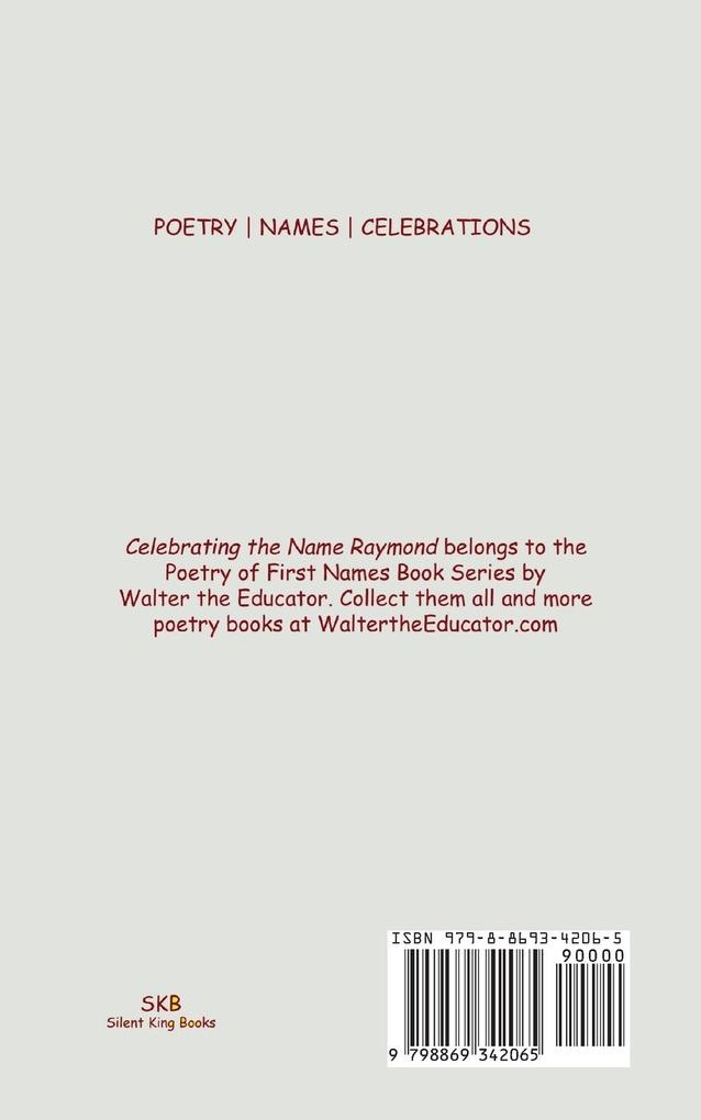 Weitere Ansicht: Celebrating the Name Raymond | Walter the Educator