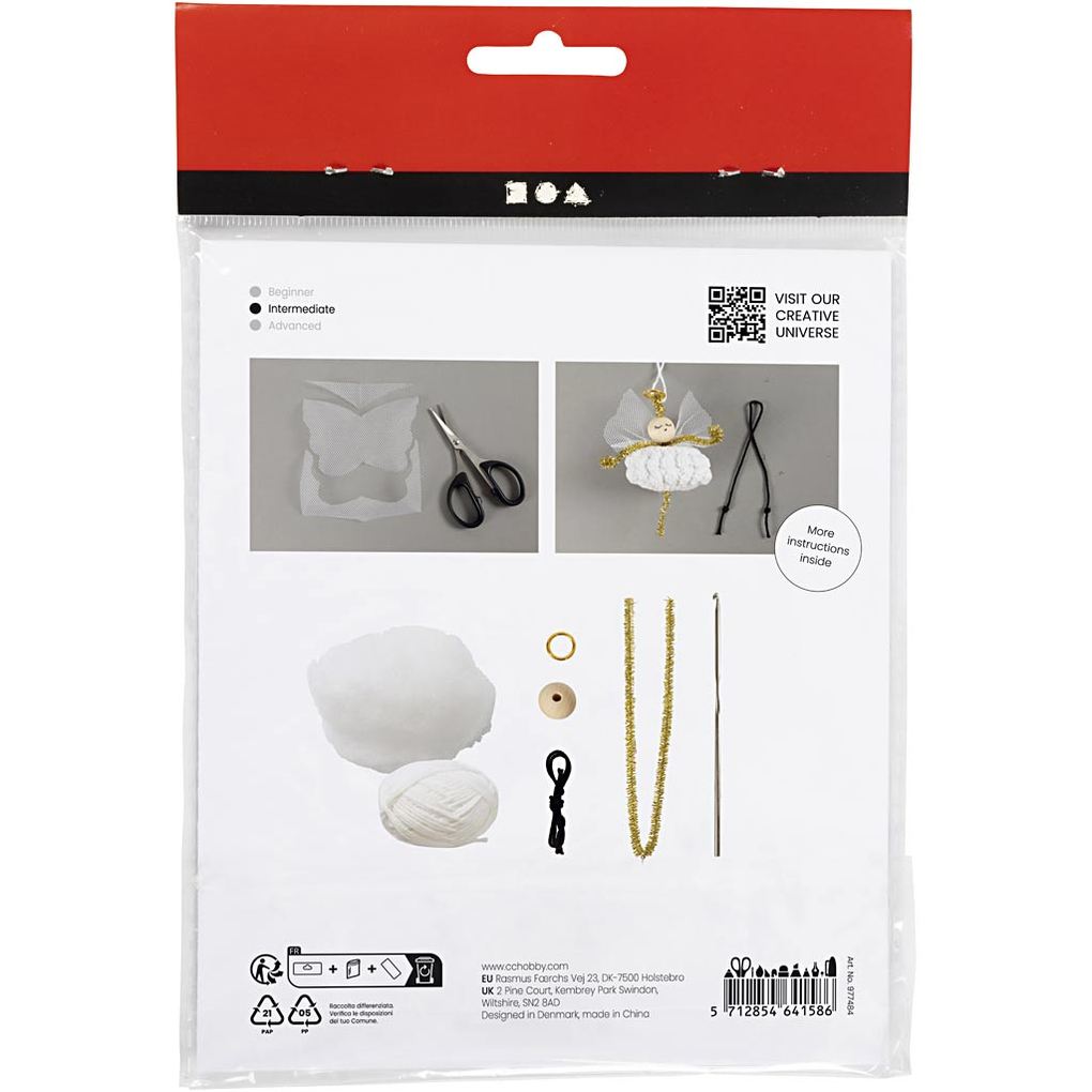 Weitere Ansicht: Creativ Company DIY Sets Stricken & Häkeln Mini Kreativ Set Häkeln, Engel, Kreativ Box