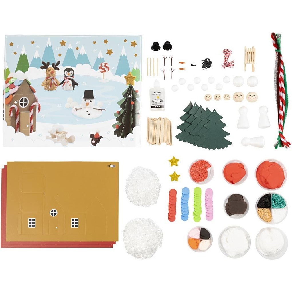 Weitere Ansicht: Creativ Company DIY Sets Adventskalender Basteln und Modellieren, Kreativ Box