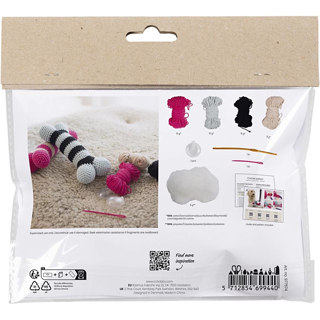 Weitere Ansicht: Creativ Company DIY Sets Stricken & Häkeln Mini Kreativ Set Häkeln , Hundeknochen, Kreativ Box
